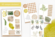 Garden Junk Journal Digital Stickers, an Illustration by Oh Mia Studio (Thumbnail 2 of 3)