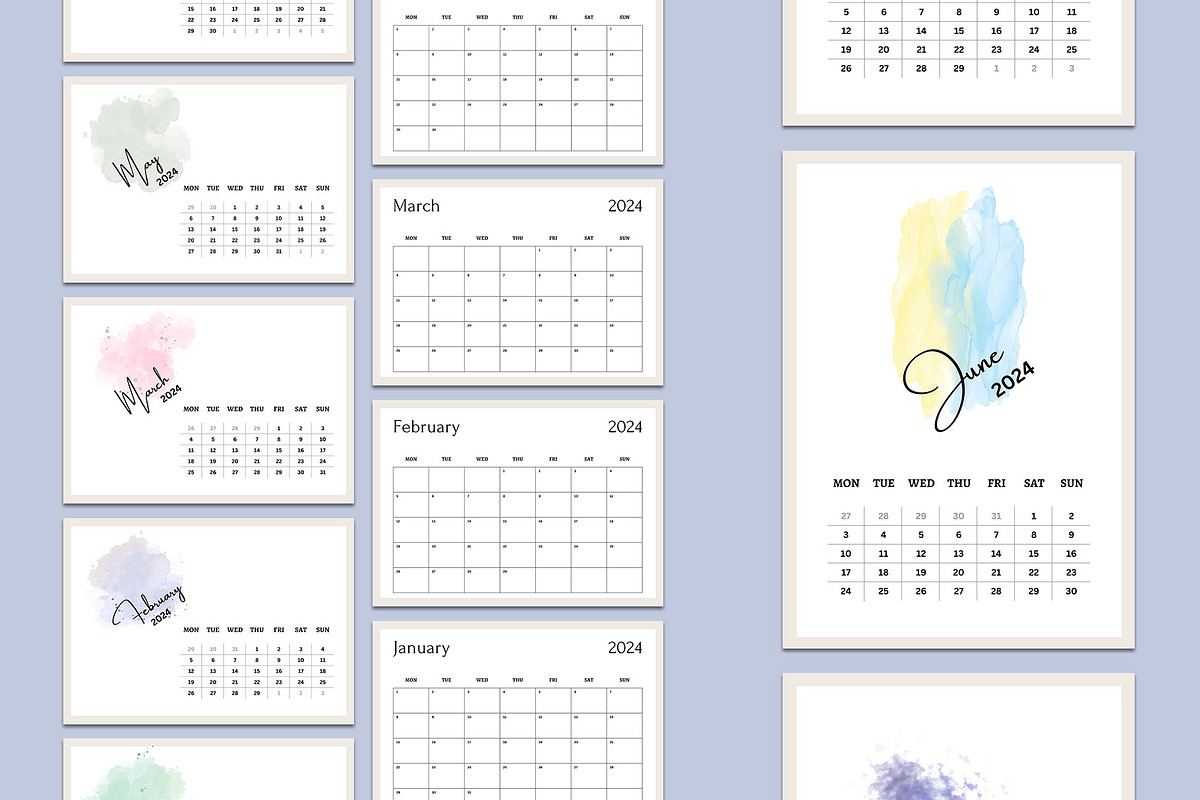Calendar Template/Calendar 2024, a Stationery Template by Design Zone (Photo 5 of 6)