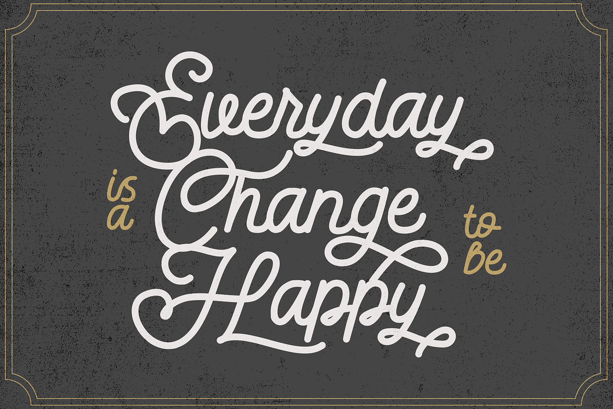 Dattge Hurty - Monoline Retro Font preview 6