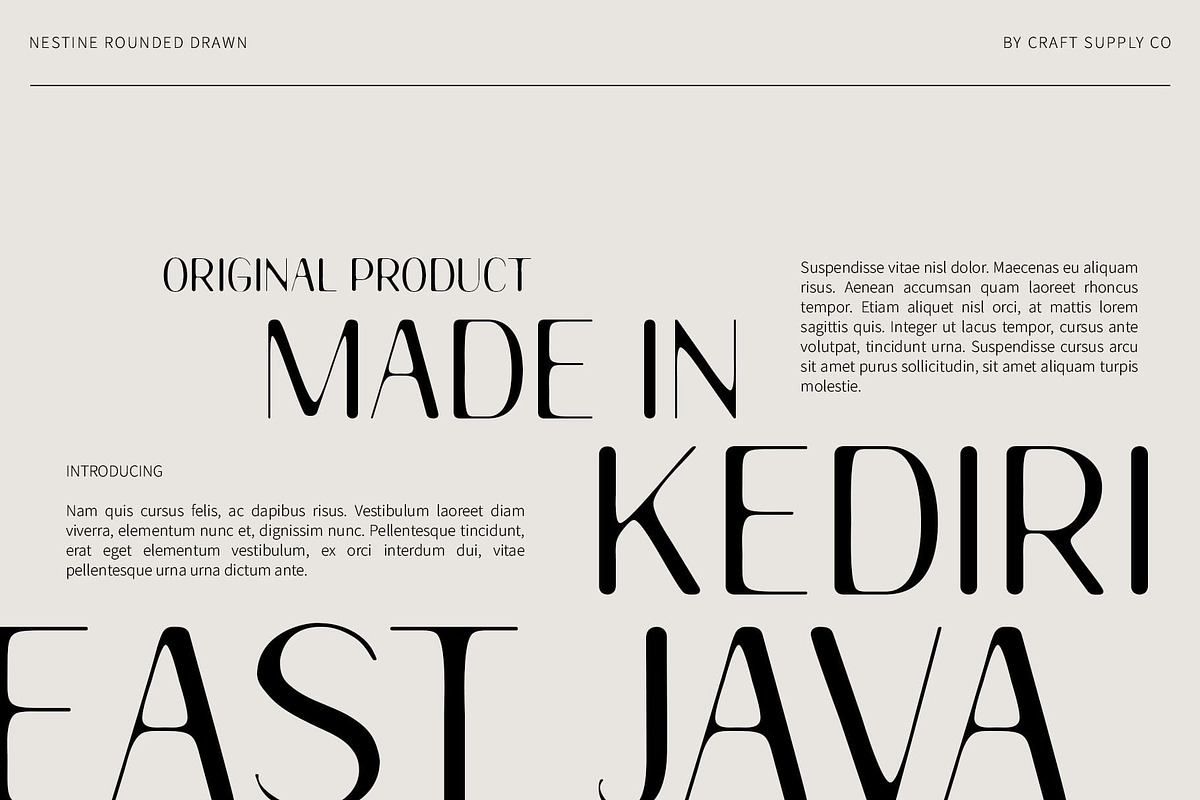 Nestine Rounded Drawn, a Sans Serif Font by Craft Supply Co. (Photo 4 of 8)