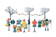 Doodle retro flea market set, a Decorative Illustration by Wanwiss (Thumbnail 6 of 9)
