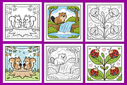 Fluffy Hygge Cozy Fall Coloring Book, an Animal Illustration by Design Station (Thumbnail 4 of 4)