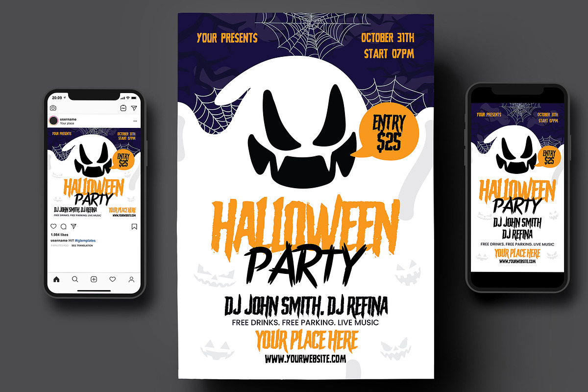 Halloween Flyer, a Flyer Template by Creativestoree (Photo 4 of 5)