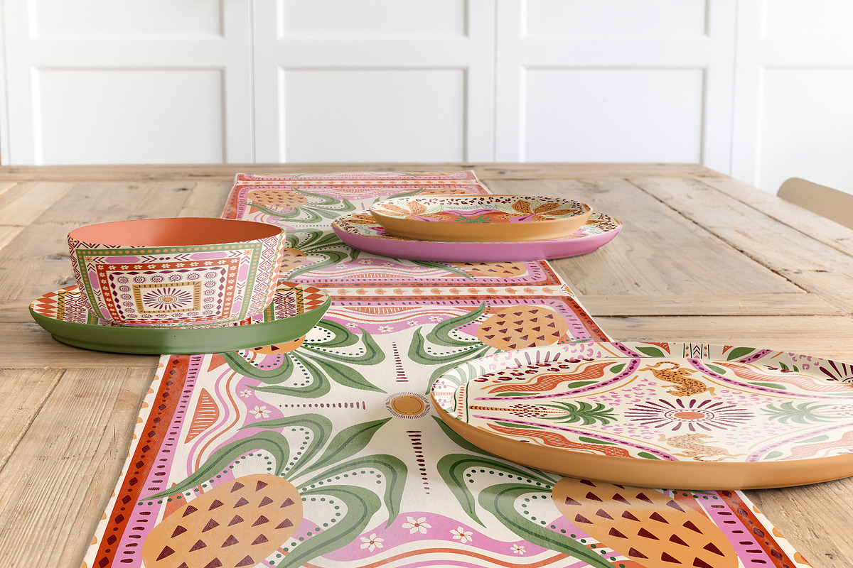 Tropical tile patterns, a Pattern Graphic by Tani Kuzminka (Photo 26 of 27)
