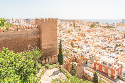 Ancient citadel in historical Spain town near sea, a Holiday Photo by Iván Moreno STOCK PHOTO
