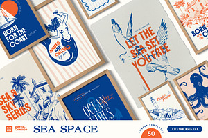 Sea Space | Poster Builder, an Object Graphic by KetteCreate