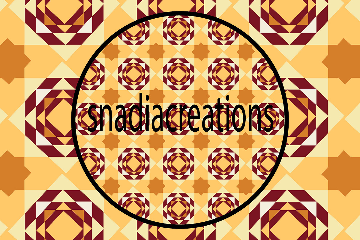 Modern Mosaic Diamond, a Pattern Graphic by snadiacreations (Photo 1 of 3)