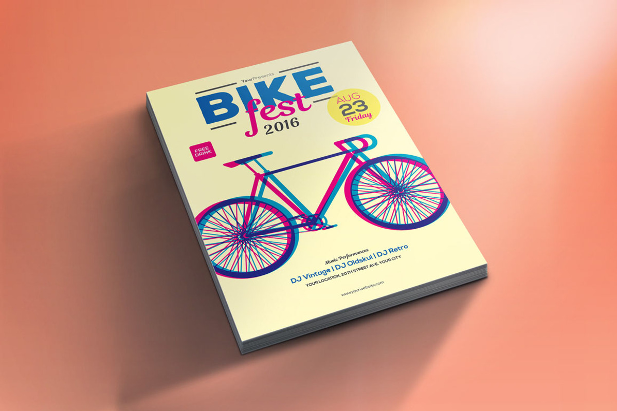 Bike Fest Flyer/Poster, a Flyer Template by Me55enjah Design (Photo 2 of 3)