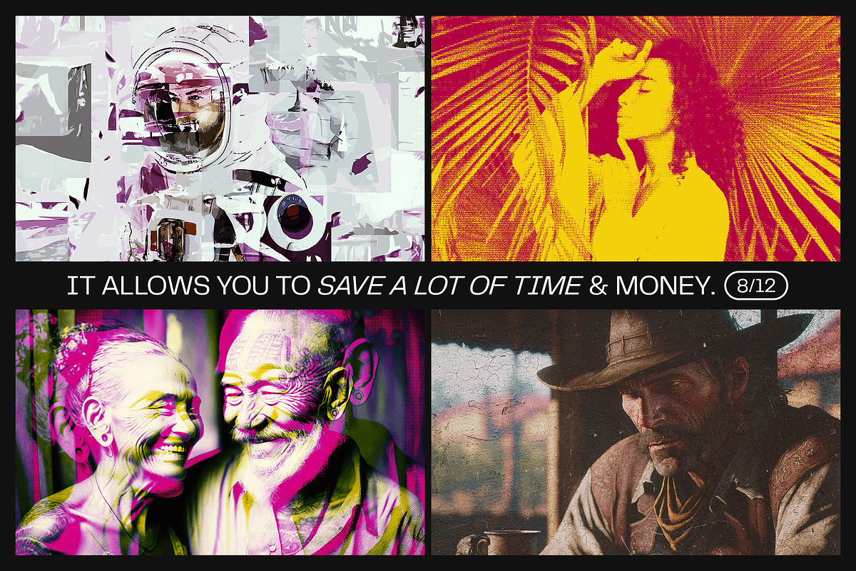 12 Photo Effect Templates, a Layer Style Add-On by iDoodle Studio (Photo 5 of 6)
