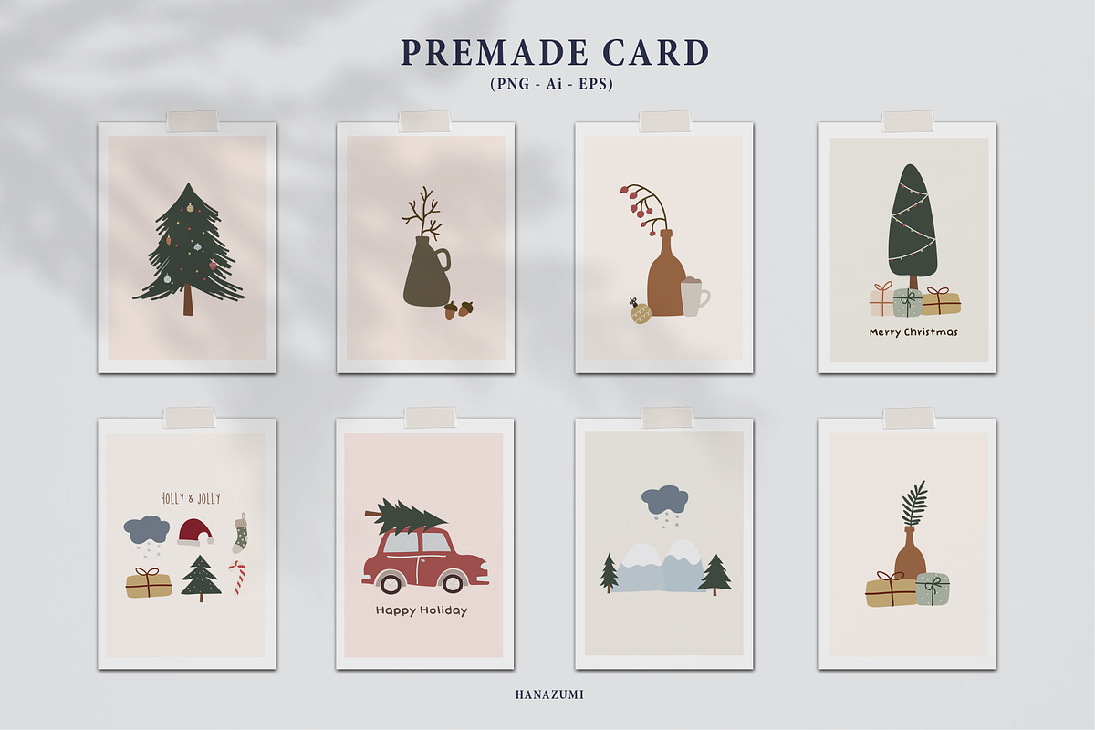 Christmas Winter BUNDLE, a Decorative Illustration by Hanazumi (Photo 4 of 20)