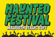 Maligoth Horror Fonts, a Sans Serif Font by 24Design Studios (Thumbnail 5 of 9)