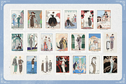 Vintage 1920s Fashion Posters Bundle, a Person Illustration by Golden Vision Studio (Thumbnail 9 of 10)