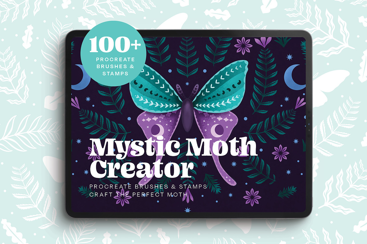 Moth Creator for Procreate, a Brush Add-On by Pencil Twist (Photo 1 of 11)