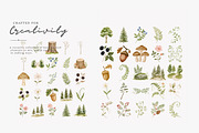 whimsical woodland clipart set, a Decorative Illustration by Patishop Art (Thumbnail 14 of 15)