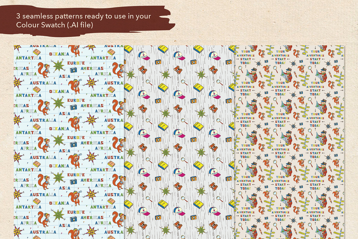 The Adventurous Bear / The Traveller, a Texture Illustration by YENTY JAP CO (Photo 4 of 4)