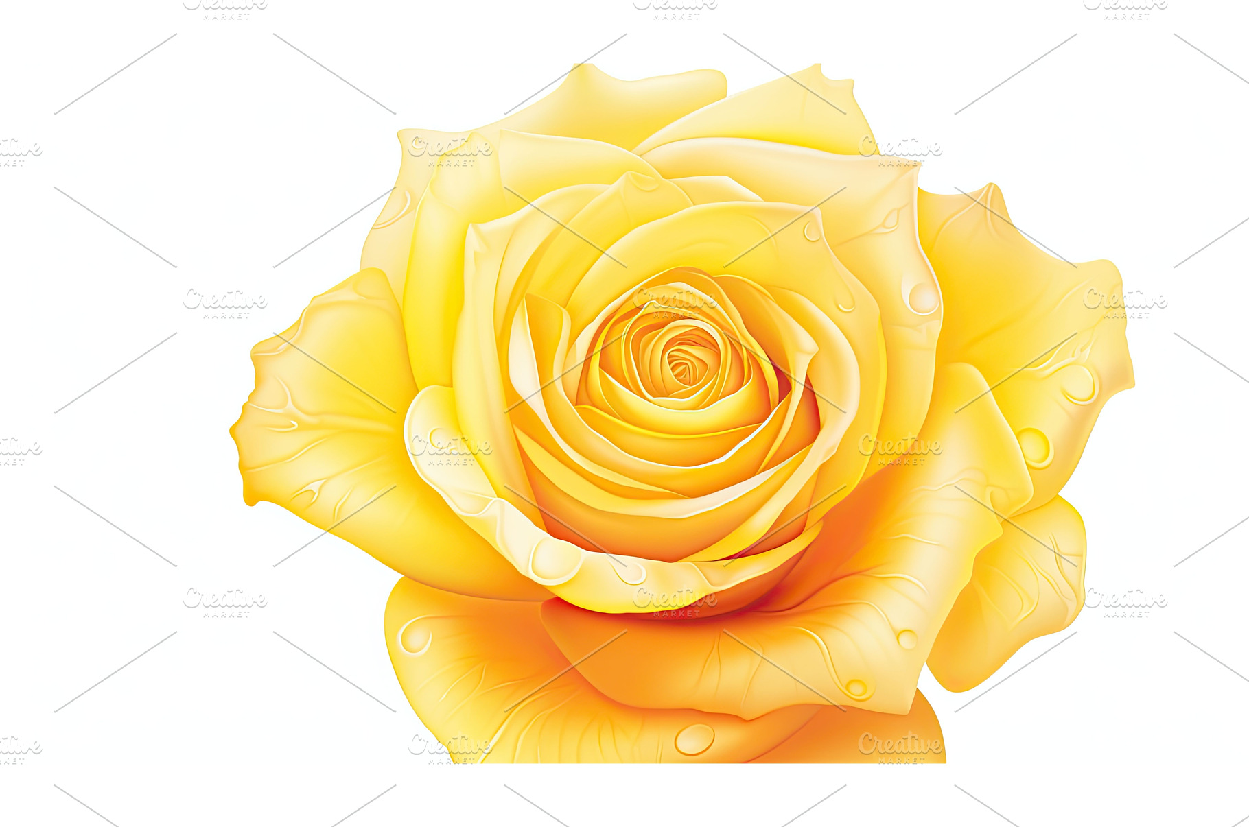 intricate yellow rose drawing ai, a Nature Photo by pikepicture
