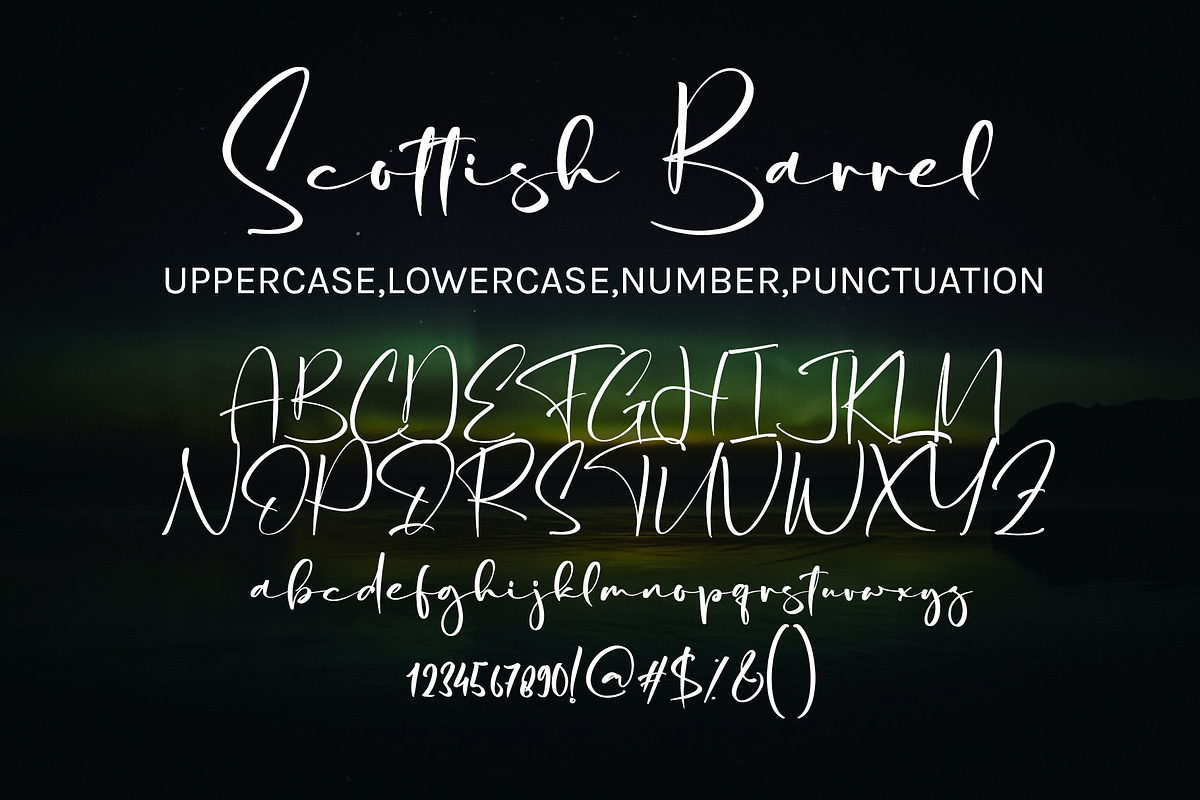 Scottis Barrel, a Handwritten Font by HaKi Studio (Photo 5 of 5)