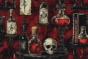 Gothic Victorian Apothecary, a Background Graphic by Printable Treasure (Thumbnail 3 of 4)