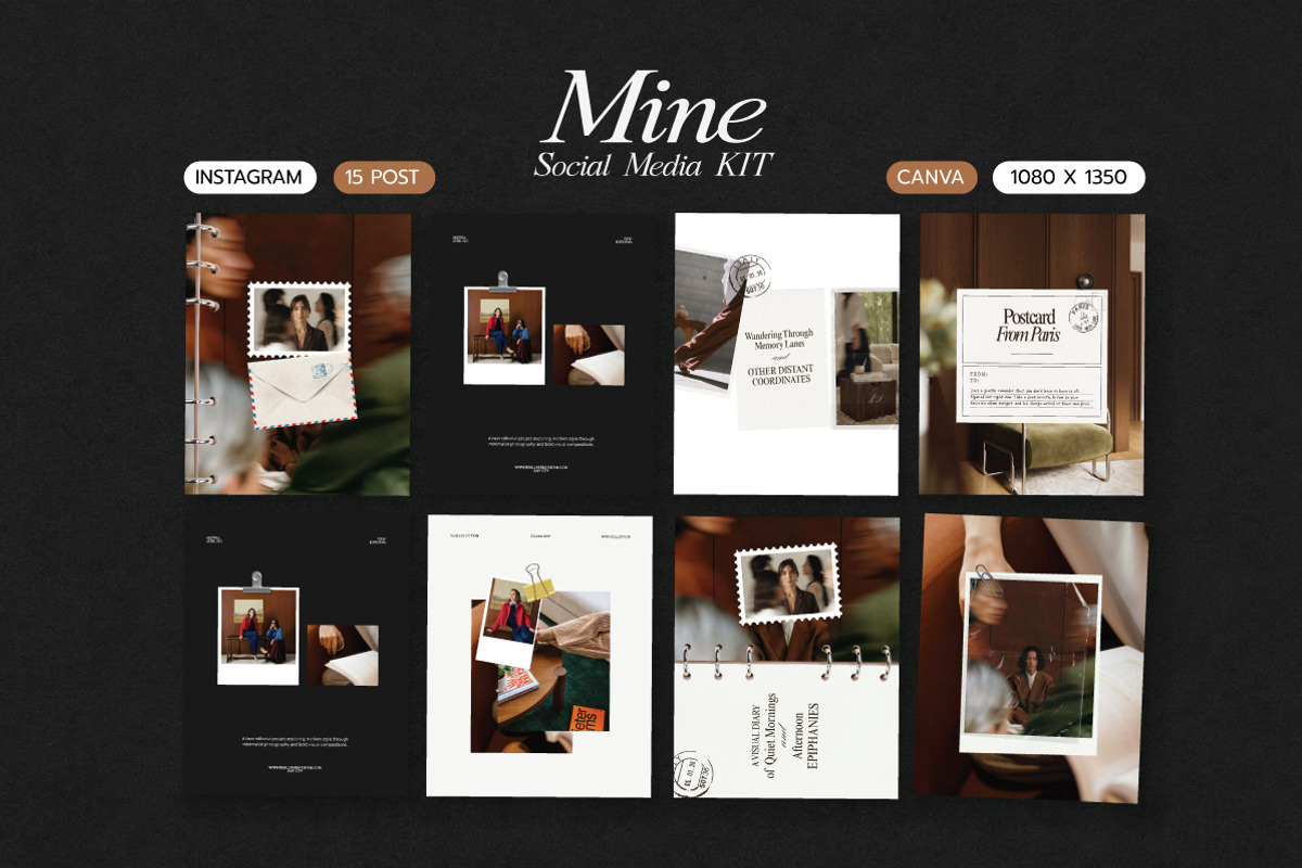 MINE / Post Social Media KIT, a Social Media Template by Pixel And Oblivé (Photo 1 of 6)