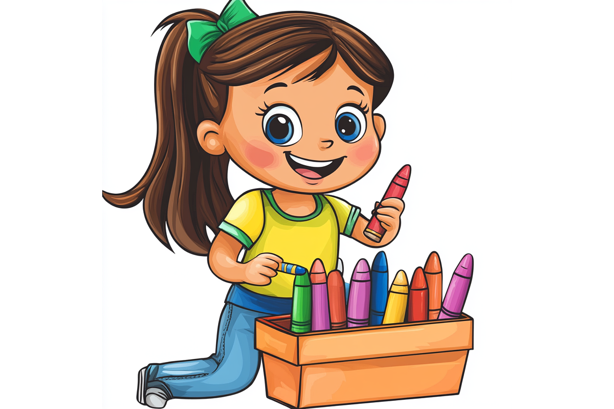 Prompt Crayon Children Clipart, a Decorative Illustration by Creative design (Photo 6 of 7)
