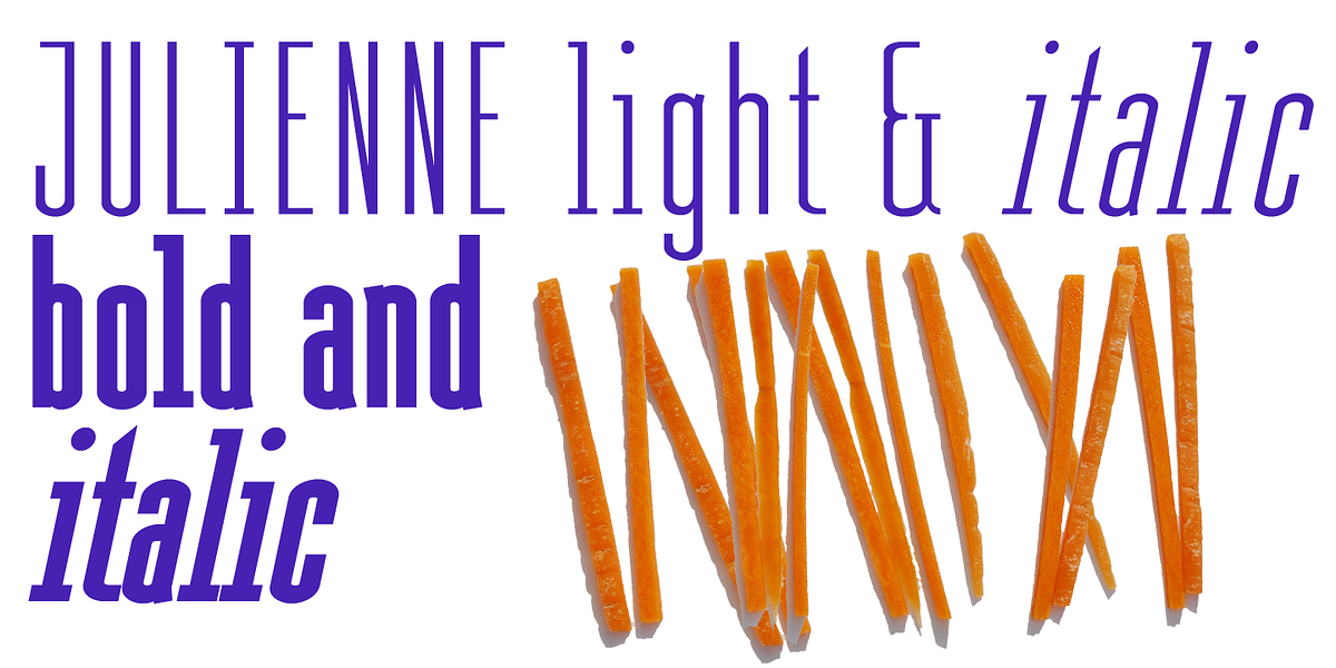 Julienne, a Sans Serif Font by Wiescher-Design (Photo 2 of 4)