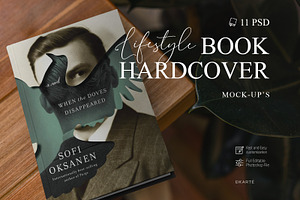 Book Hardcover Lifestyle Mock-Up