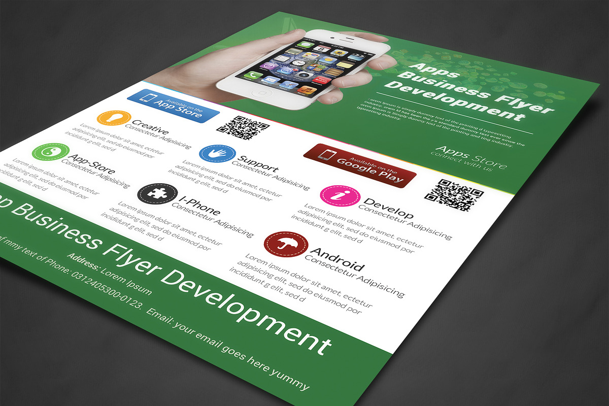 App Flyers, a Flyer Template by AfzaalGraphics