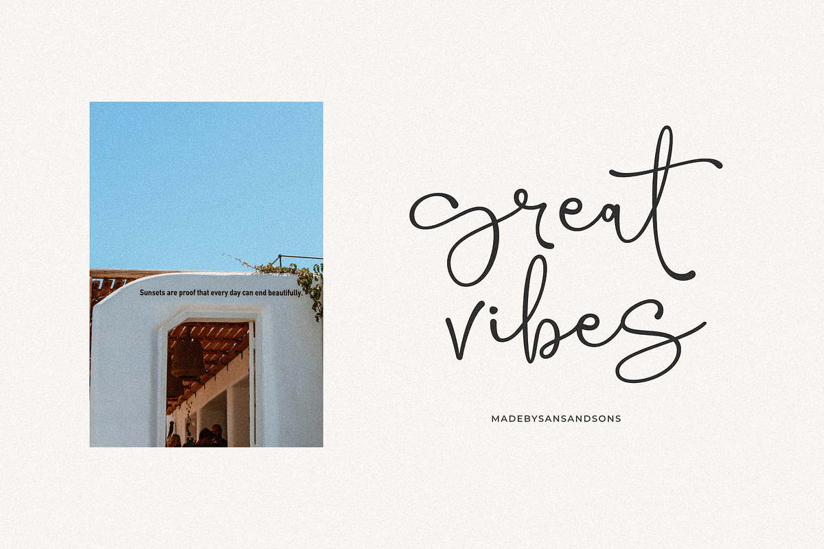Mathilda - Modern Script, a Script Font by Sans & Sons (Photo 6 of 10)
