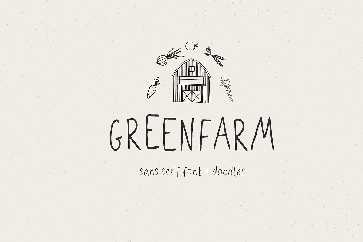 Greenfarm Rustic Font Logos Doodles, a Sans Serif Font by LABFcreations (Photo 11 of 17)