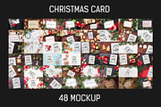 48 Christmas Mockup, a Print Template by Walentin (Thumbnail 1 of 49)