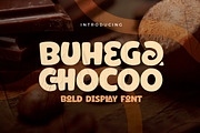 Buhega Chocoo – Bold Food Font, a Font by Lettermine (Thumbnail 1 of 9)
