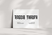 Angelo Thrufh - Modern Blackletter, a Blackletter Font by Dhabee (Thumbnail 9 of 15)