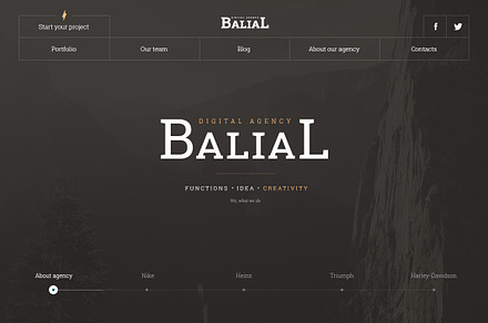 Balial PSD portfolio theme
