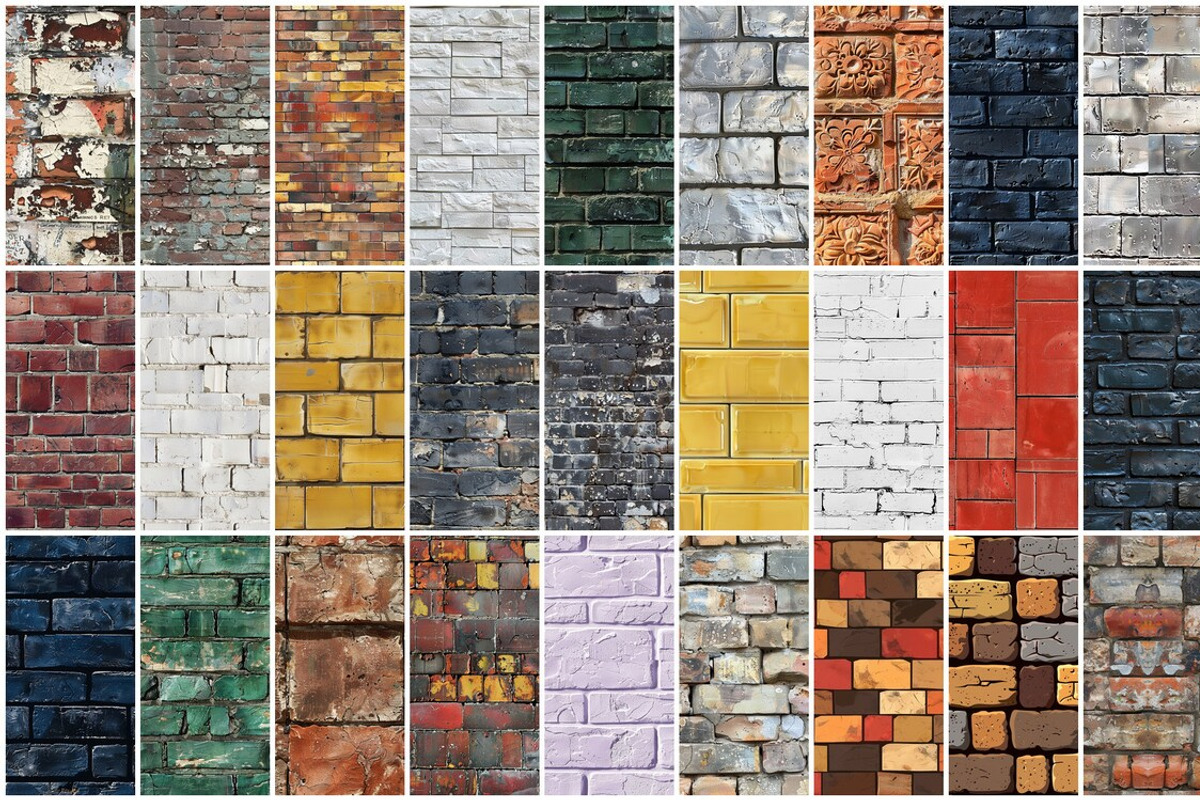 180 Brick Seamless Patterns, a Pattern Graphic by mkStudioLab (Photo 7 of 7)