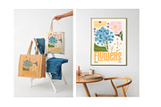 Poster flower - Retro, an Illustration by linhnguyen124 (Thumbnail 2 of 3)