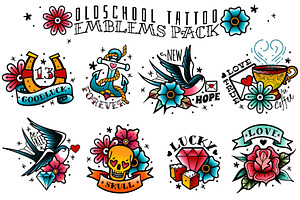 Old School Tattoo Vector Pack