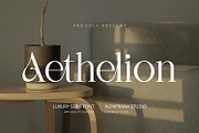 Aethelion - Serif Font, a Serif Font by Alpaprana (Thumbnail 1 of 11)
