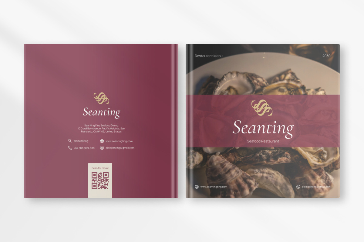 Square Restaurant Menu Brochure V2, a Brochure Template by productype1 (Photo 4 of 6)