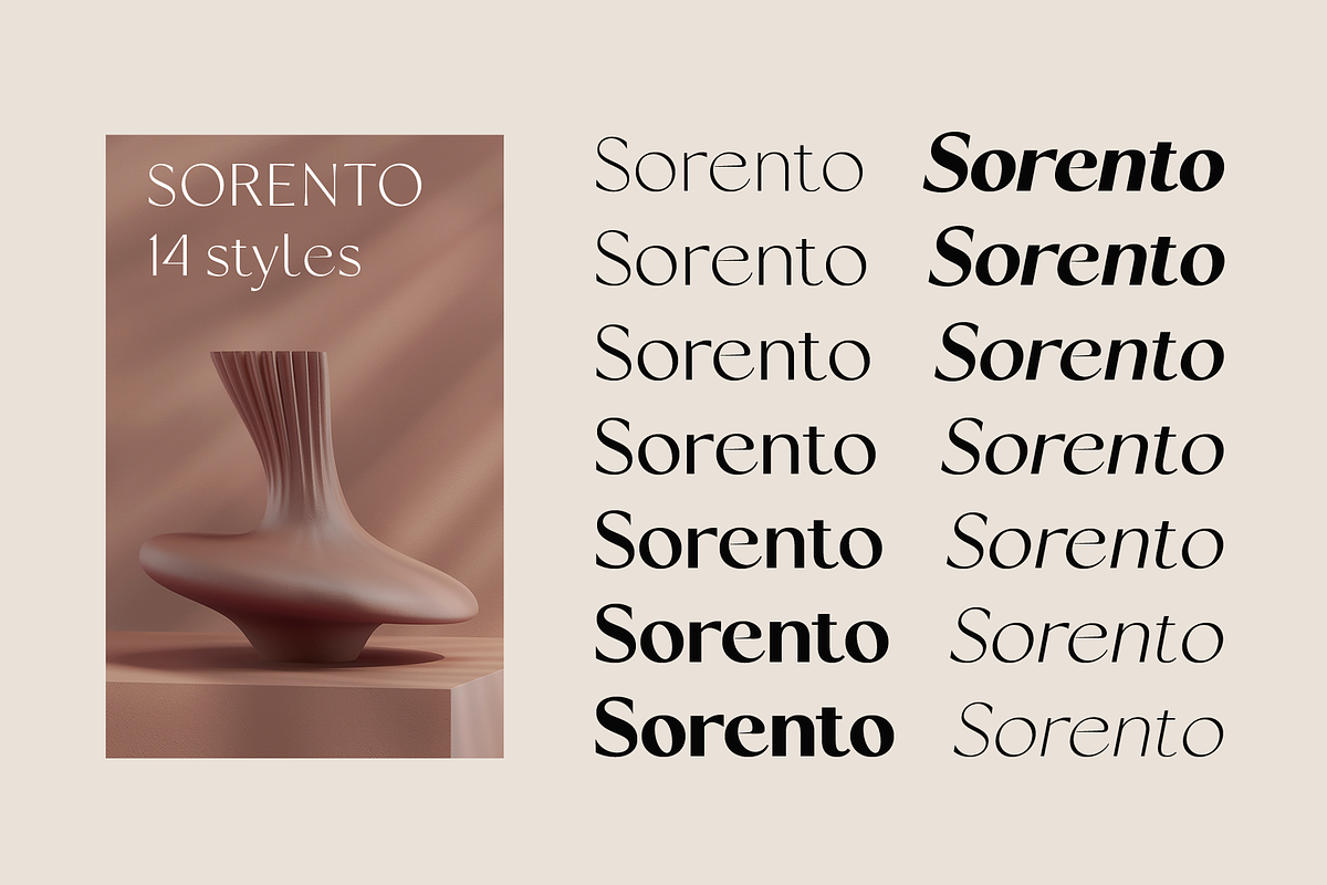 Sorento | Font Family, a Sans Serif Font by Larin Type Co. (Photo 3 of 15)