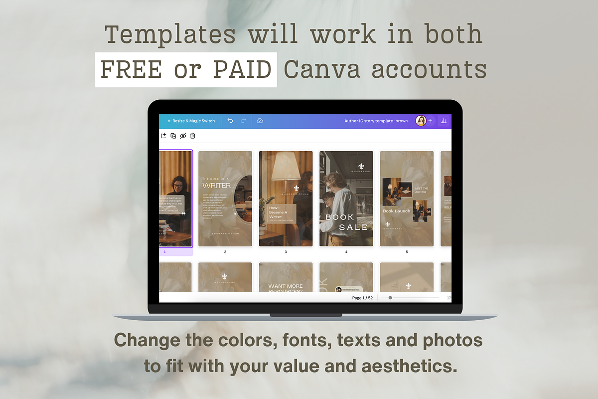 Author social media template bundle, a Social Media Template by Petite Zakka Boutique (Photo 9 of 10)