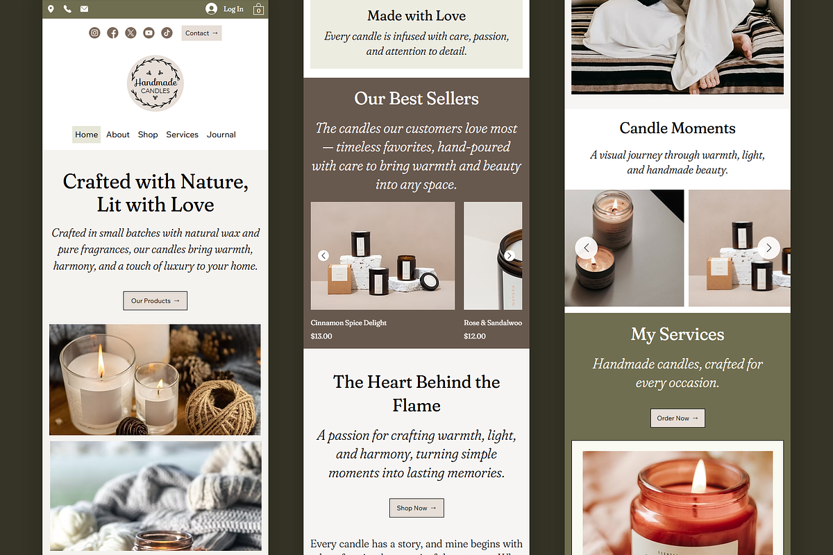 Handmade Webshop Wix Studio Website, a Wix Template by Kitteeh (Photo 10 of 10)