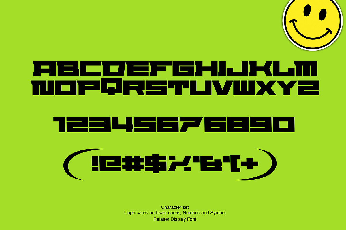 RELASER Display Font, a Font by Ryan Rivaldo Vierra (Photo 6 of 8)