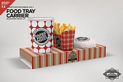 Food Tray Carrier Packaging Mockup, a Product Mockup by INCDesign (Thumbnail 1 of 8)