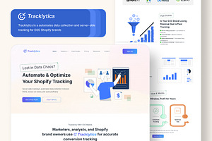 Tracklytics- Data & Server website, a Templates & Theme by Sujun Baidyaa