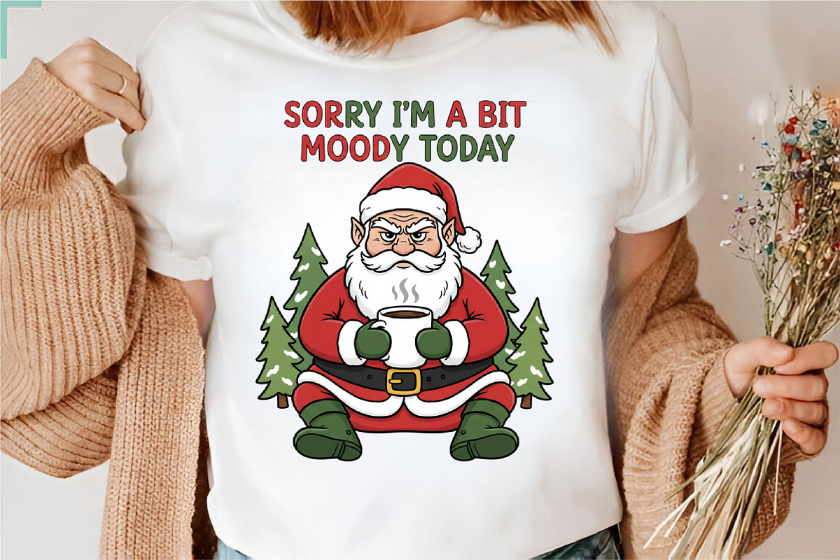 Sorry Im a Bit Moody Today,Christmas, an Illustration by Designking (Photo 3 of 5)