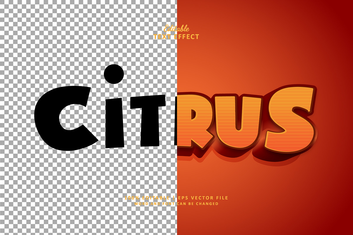 Text Effect Citrus, a Layer Style Add-On by Navy Graphic (Photo 2 of 2)