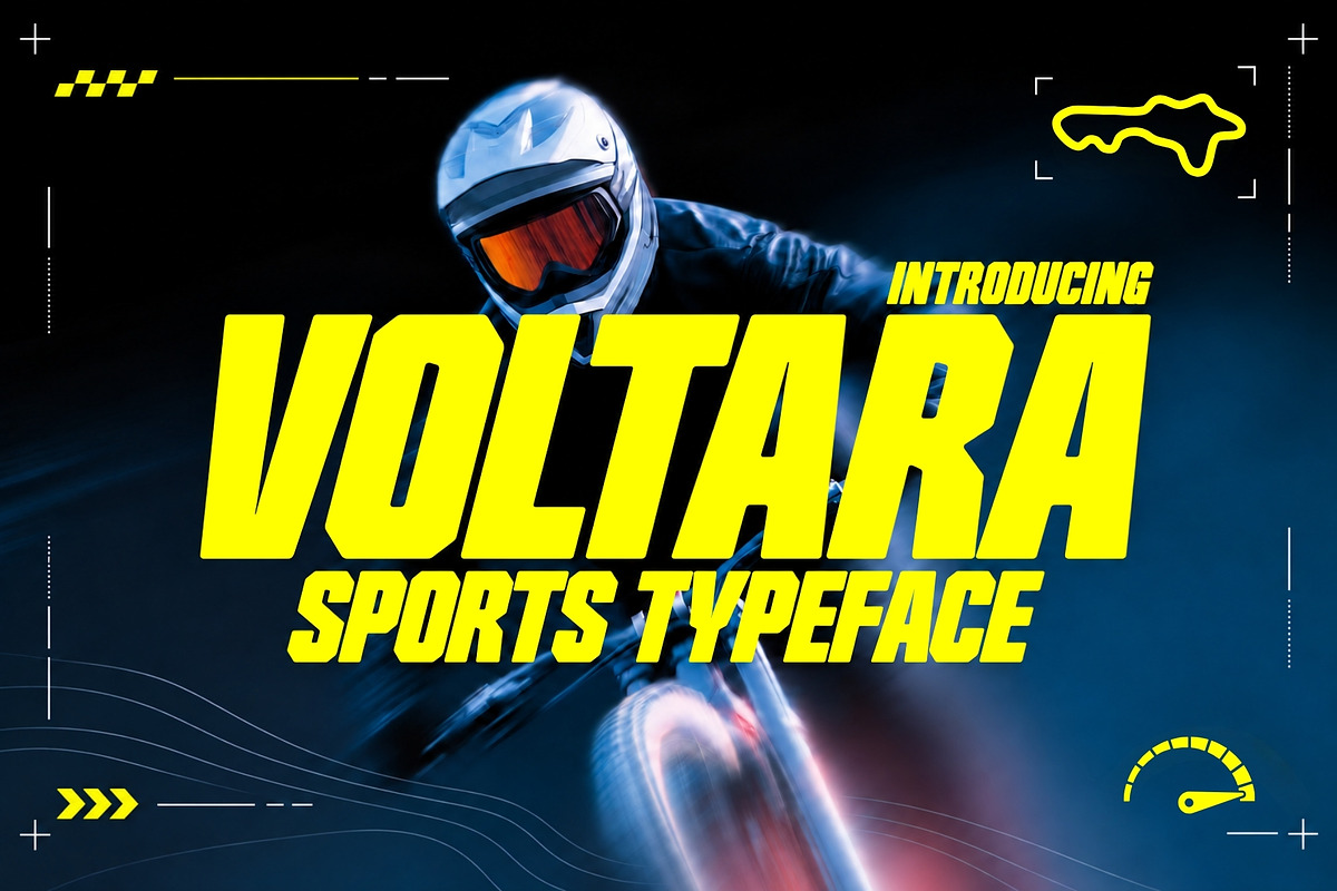 Voltara - Extreme Sports Typeface, a Sans Serif Font by HipFonts (Photo 1 of 10)