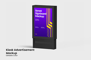 Kiosk Advertisement Mockup, an Advertising Mockup by renderstockmarket