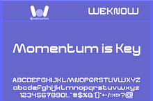 Momentum is Key font