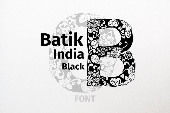 Batik India Black Font preview 8